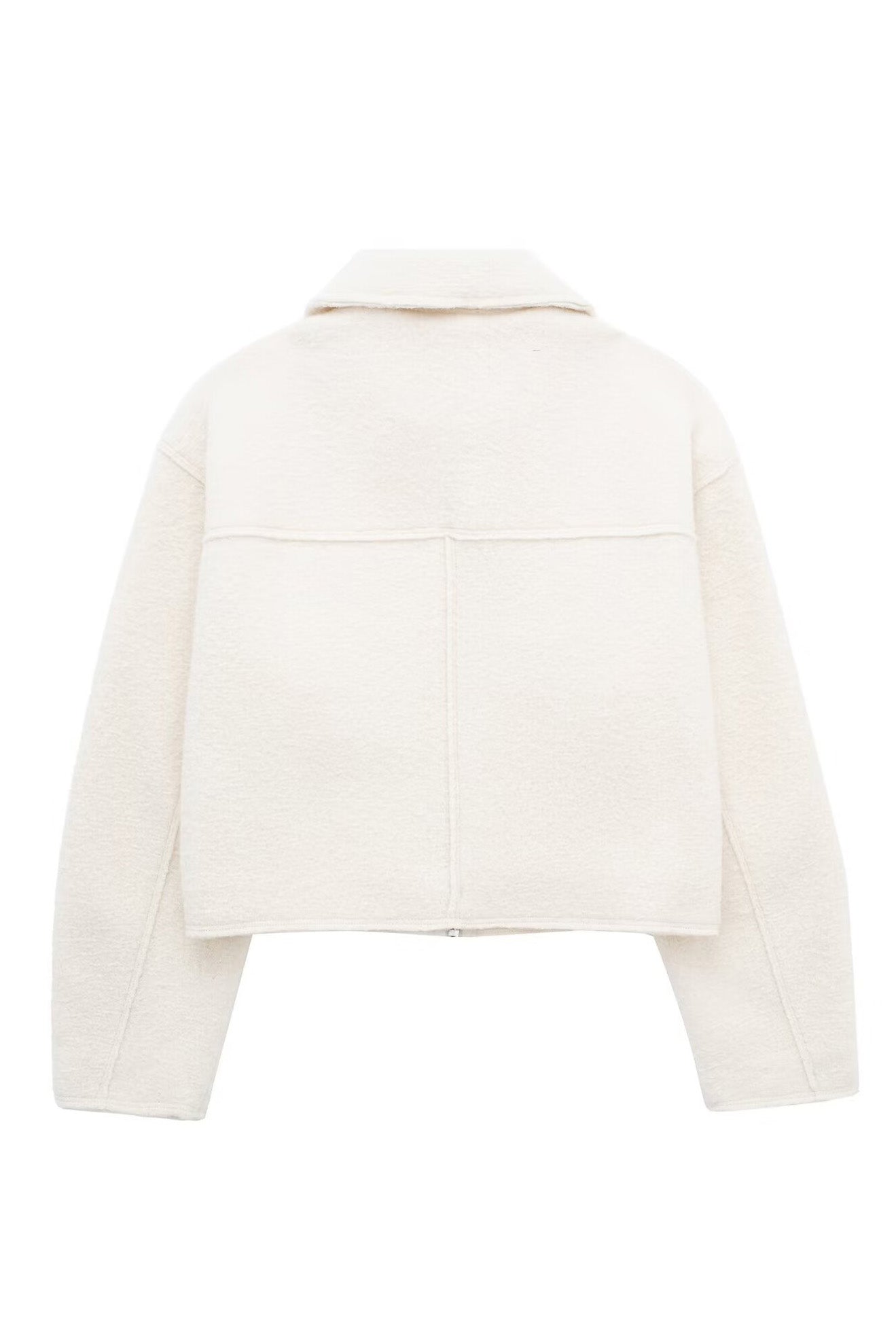 Tweed Cropped Zip Up Jacket Lavish Daily