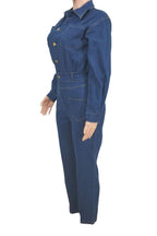 Stretch Denim Slim Fit Jumpsuit Lavish Daily