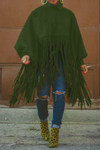 Plus Size Fringe Poncho Lavish Daily