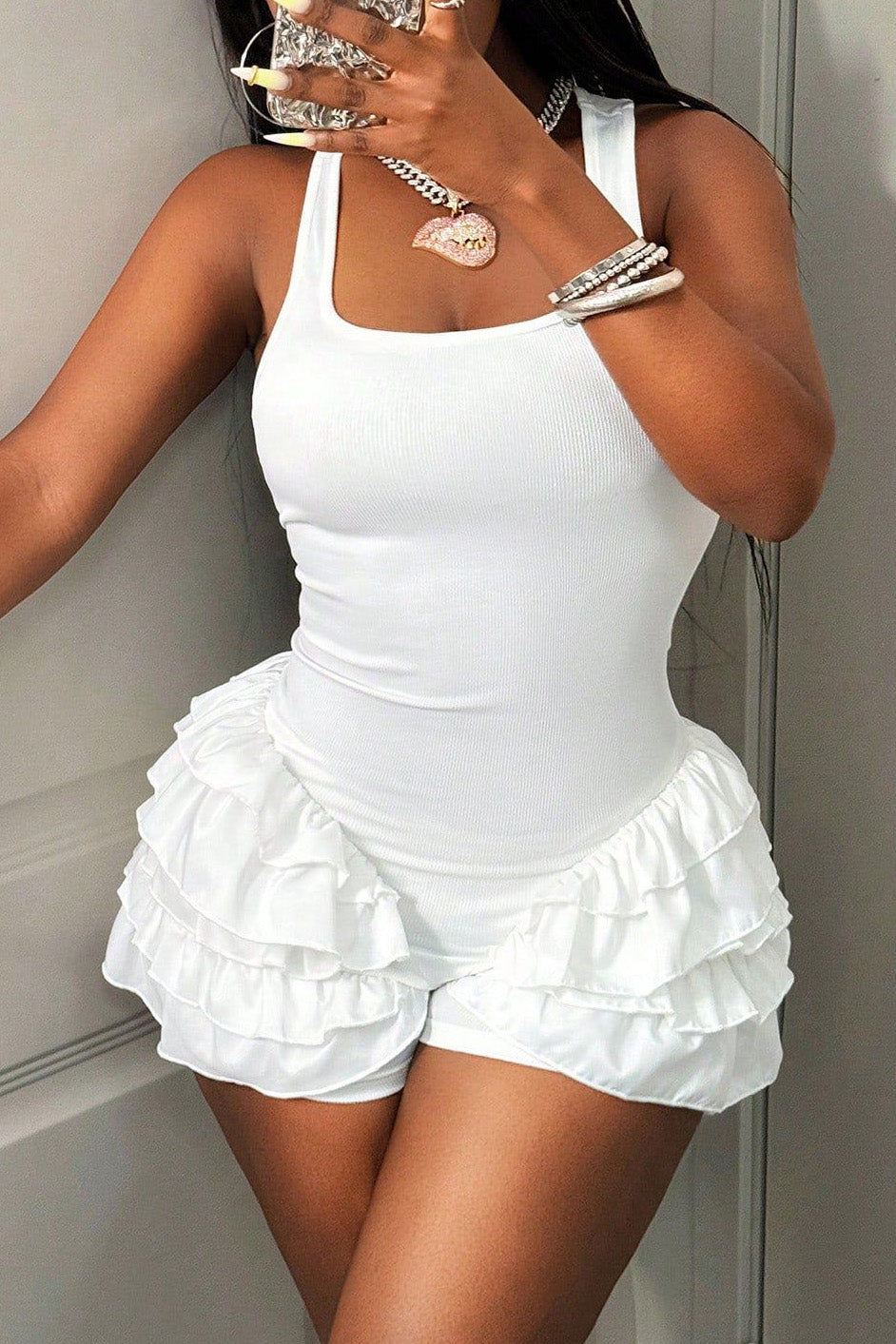 Sleeveless Solid Pleated Jumpsuit Lavish Daily