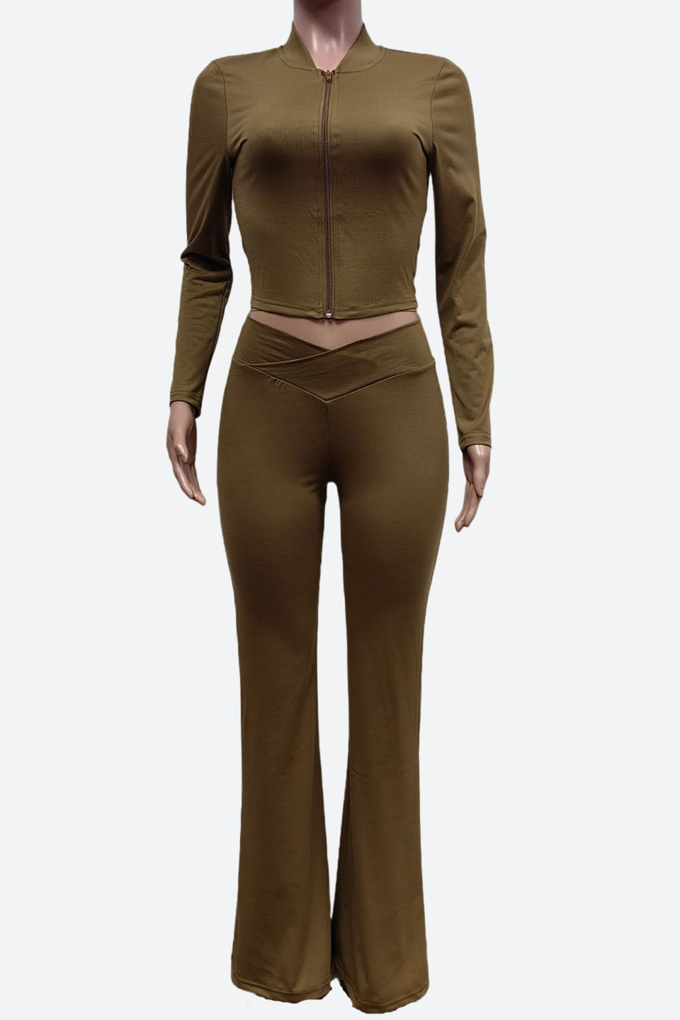 Stretch Long Sleeve Top and Pant set Lavish Daily