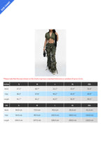 Camouflage Multi-Pocket Button Cargo Pants Lavish Daily
