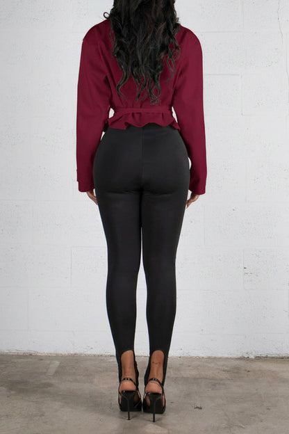 Cropped Trench Coat Lavish Daily