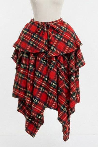 Layered Asymmetrical Handkerchief Skirt Lavish Daily