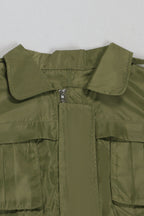 Stand Collar Drawstring Midi Dresses Lavish Daily