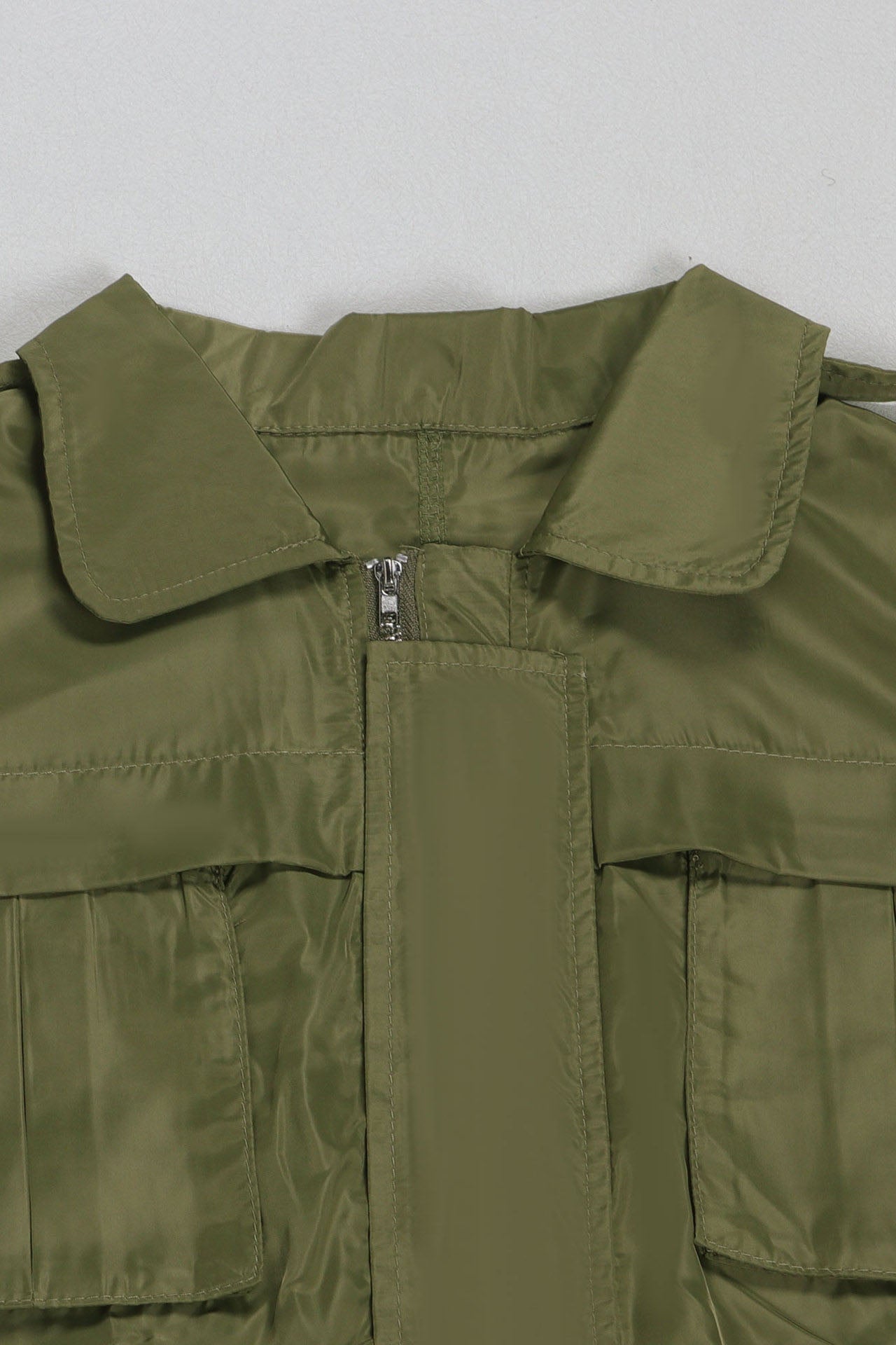 Stand Collar Drawstring Midi Dresses Lavish Daily