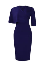 Elegant Ruffle Overlay Bodycon Midi Dress Lavish Daily