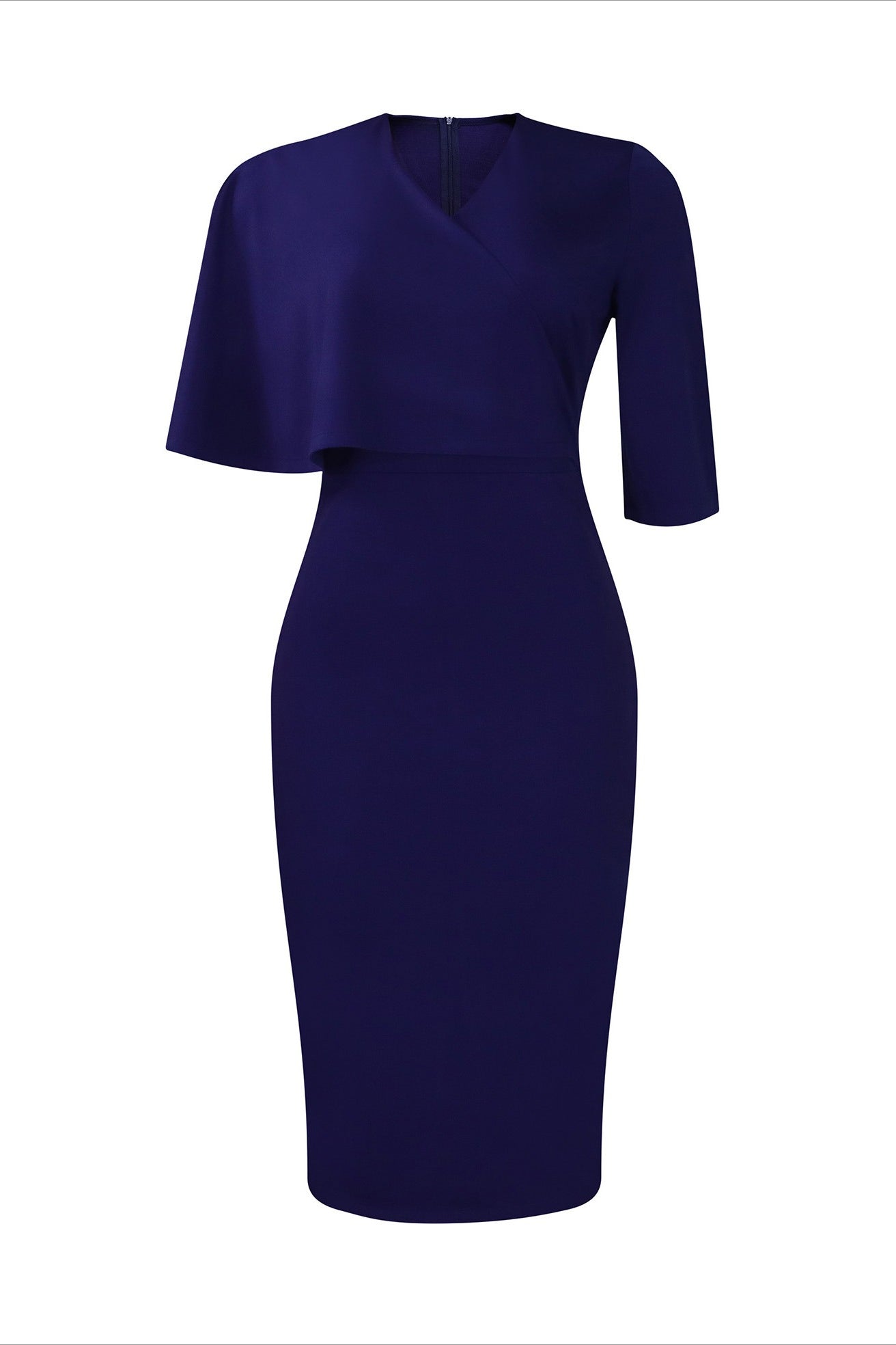 Elegant Ruffle Overlay Bodycon Midi Dress Lavish Daily