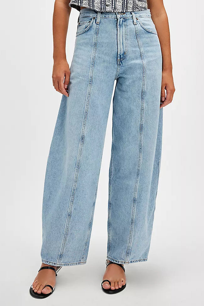 Washed Straight Leg Fashion Street Style Jeans Lavish Daily