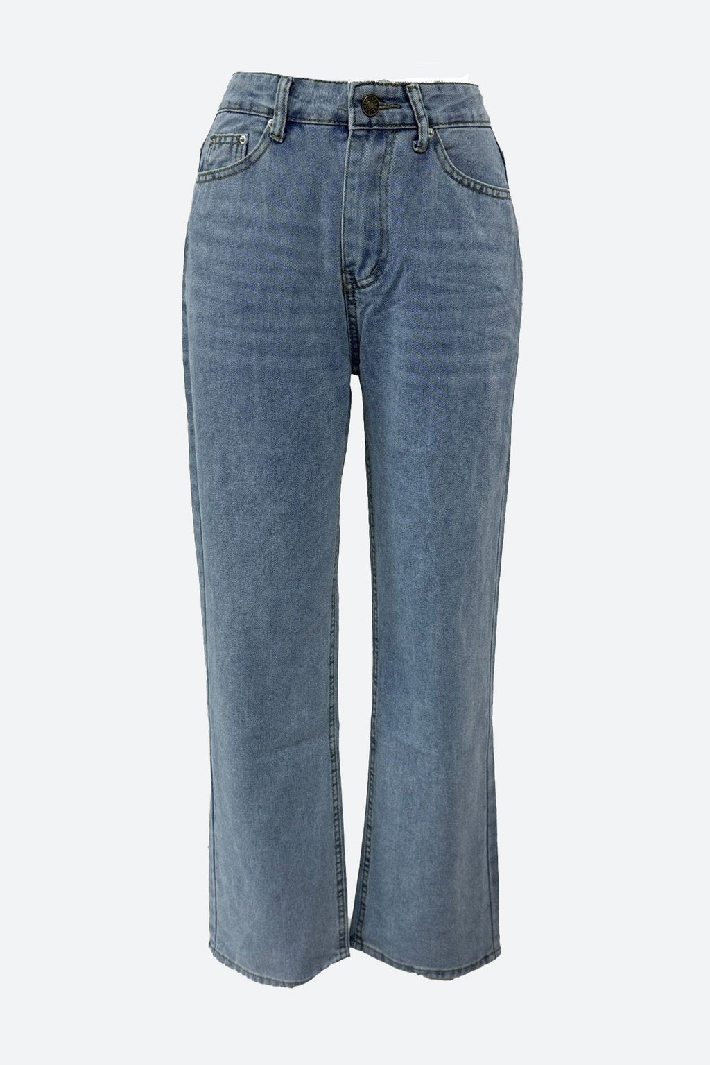 Vintage High Waist Loose Straight Wide Jeans Lavish Daily