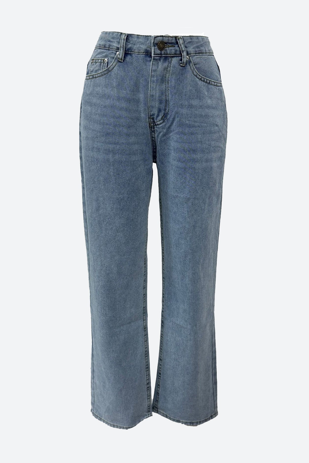 Vintage High Waist Loose Straight Wide Jeans Lavish Daily