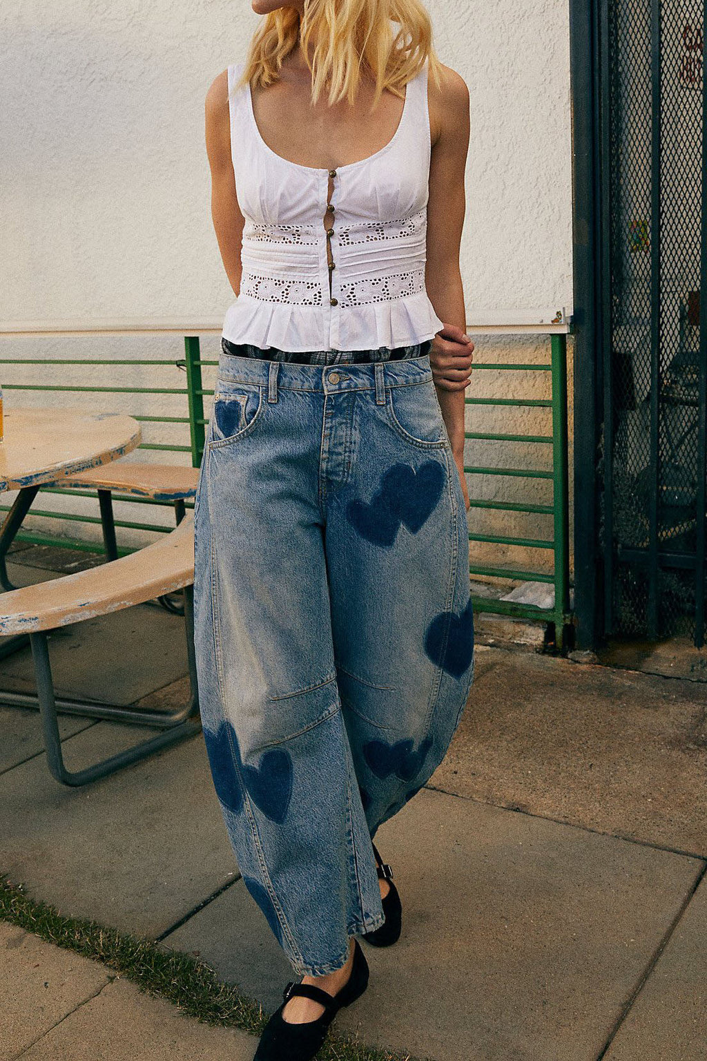 Street Style Plain Long Oversized Jeans Lavish Daily