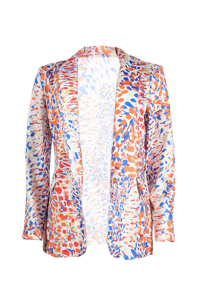 Fitted Long Sleeve Blazer Coat Lavish Daily