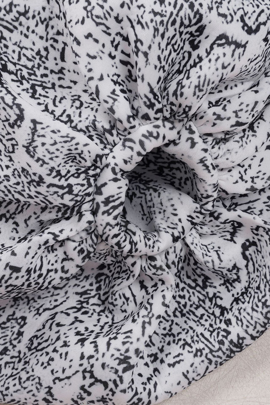 Printed Puff-Sleeve Midi Dress Lavish Daily