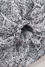 Printed Puff-Sleeve Midi Dress Lavish Daily