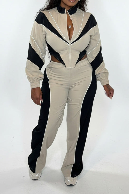 Colorblock Track Pant Set Lavish Daily