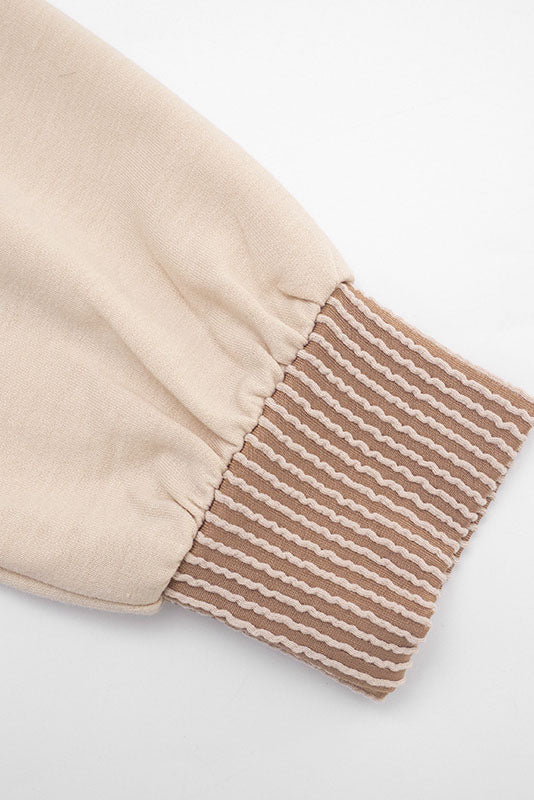Contrast-Panel Zip Hoodie & Shorts Set Lavish Daily