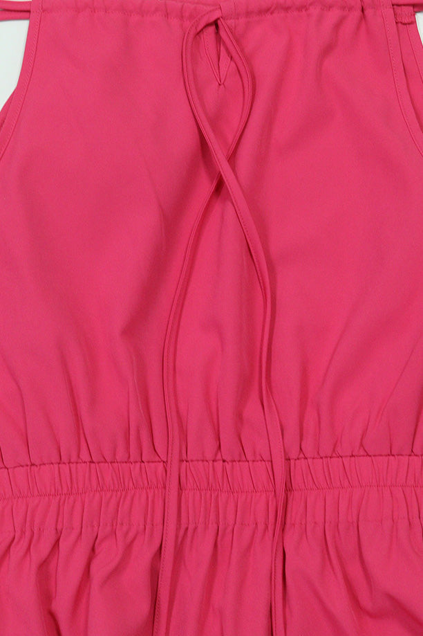 Tie-Strap Sleeveless Ruffled Maxi Dress Lavish Daily