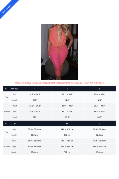 Plunging Halter Capri Set Lavish Daily