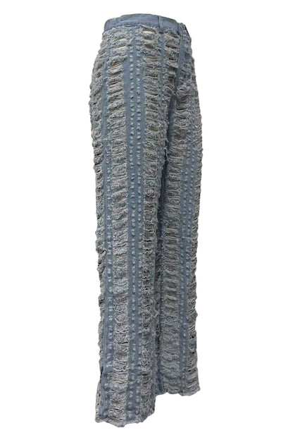 Relaxed Over Distressed Jeans Lavish Daily