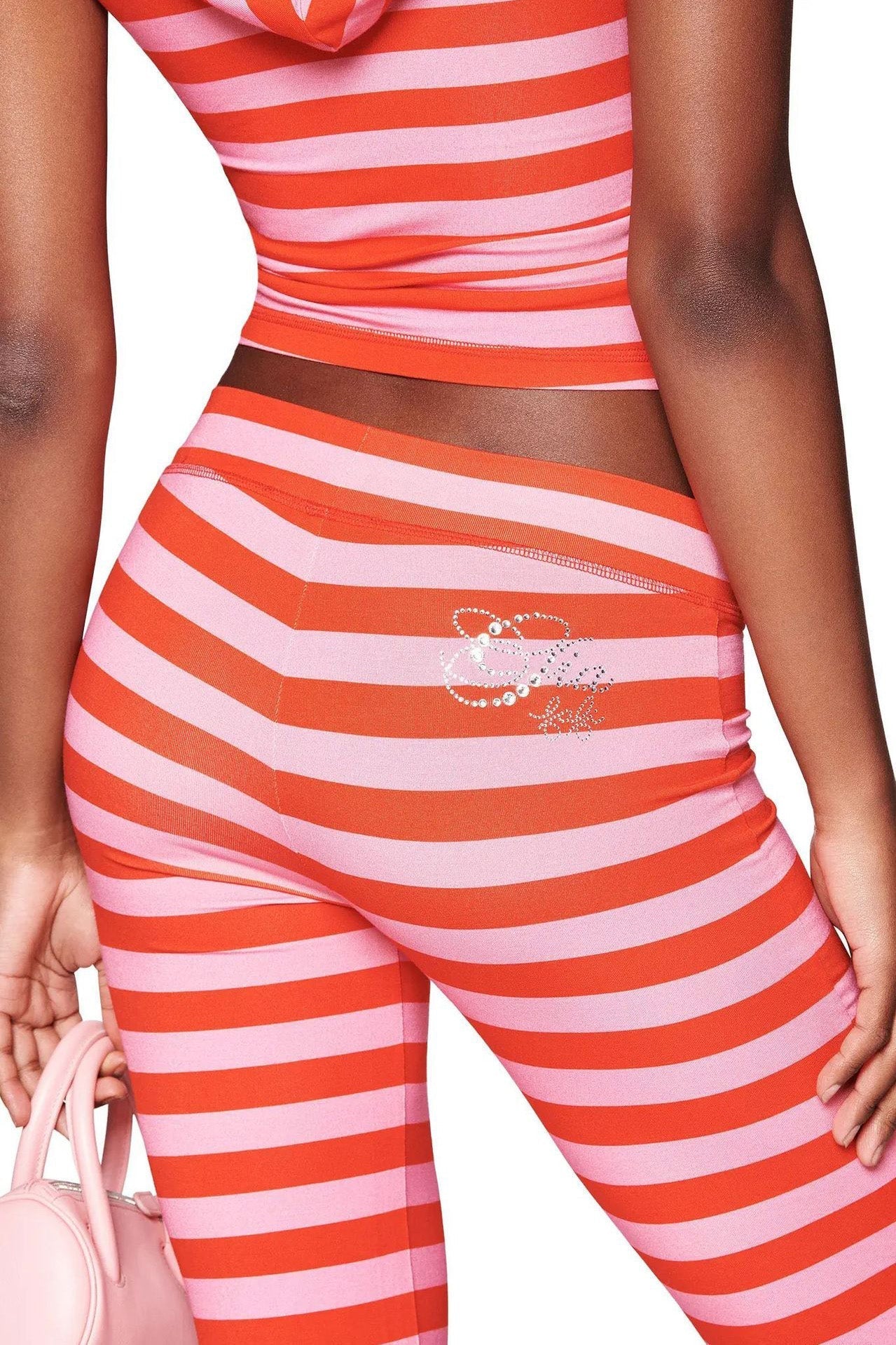 Striped Zip-Up Hoodie & Pants Set Lavish Daily