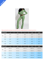 Hooded Zip Sweatshirt and Flare Pants Set Lavish Daily