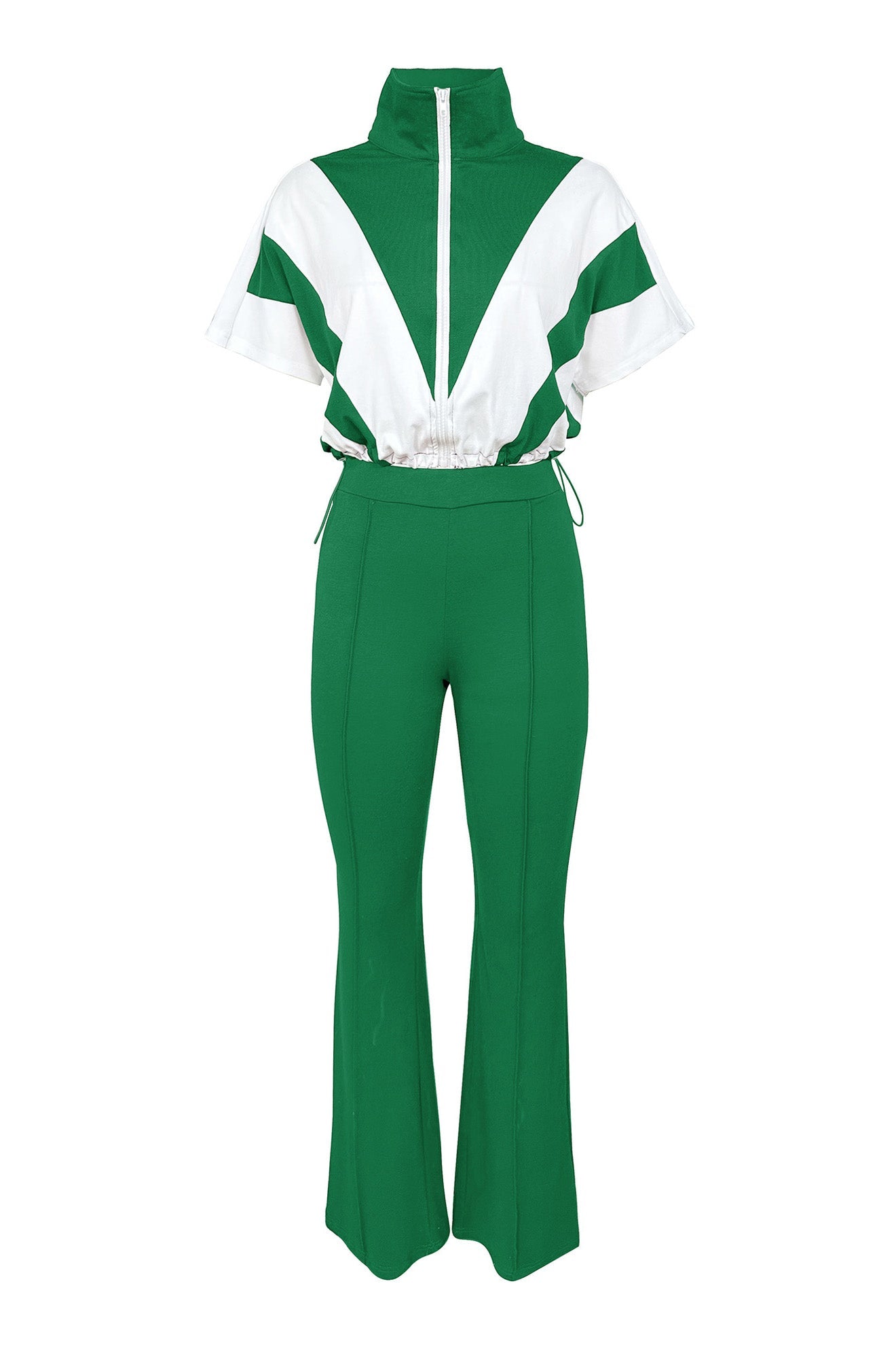 Elastic Waist Colorblock Sport 2-Piece Set Lavish Daily