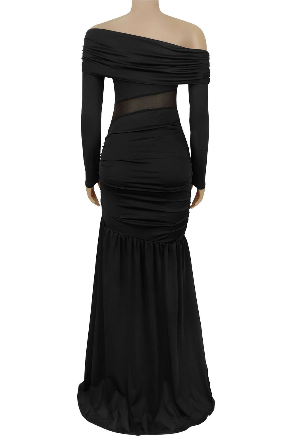 See-Through Mesh Maxi Dress Lavish Daily