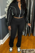 Slim Fit Pants & Cropped Jacket Lavish Daily