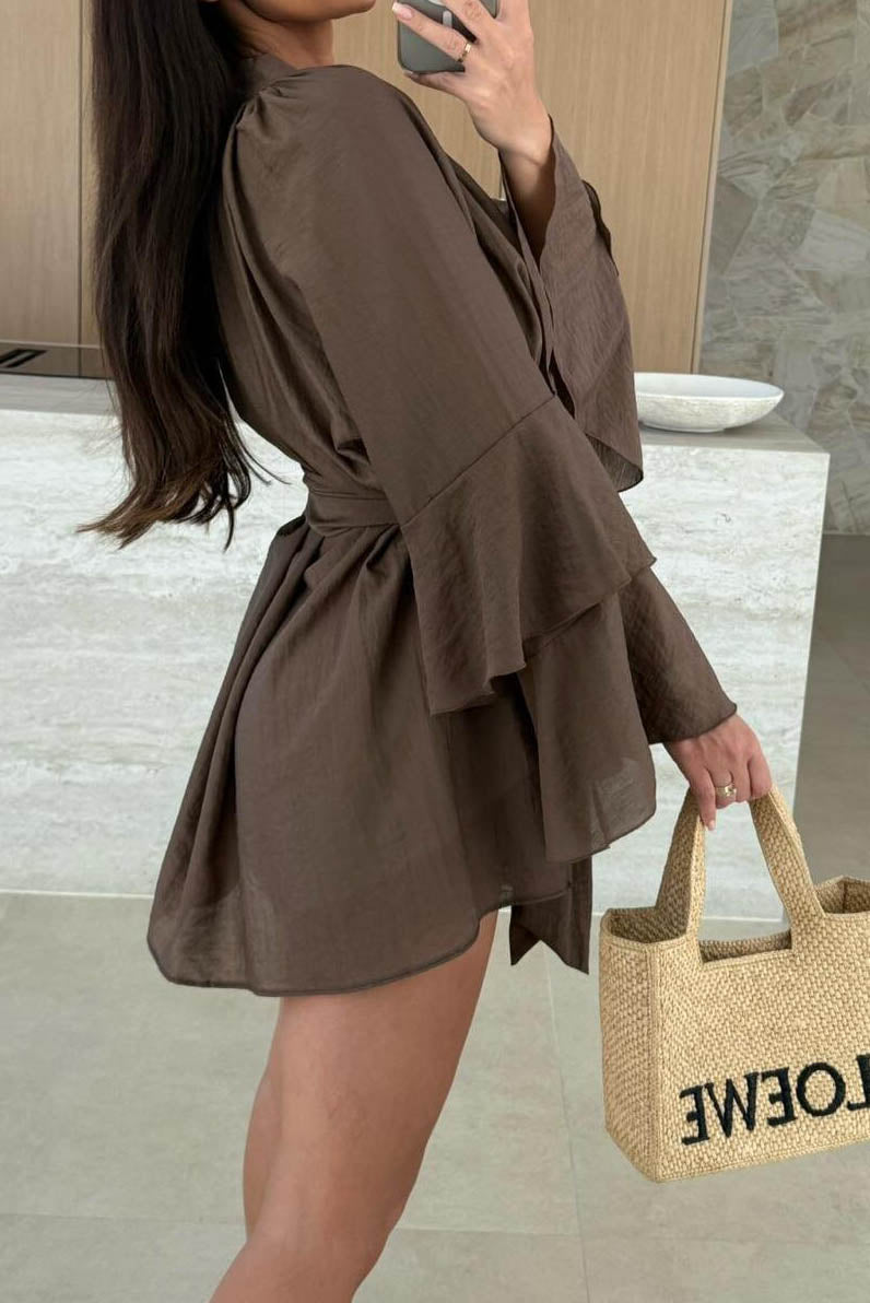 Ruffles Mini Dress Lavish Daily