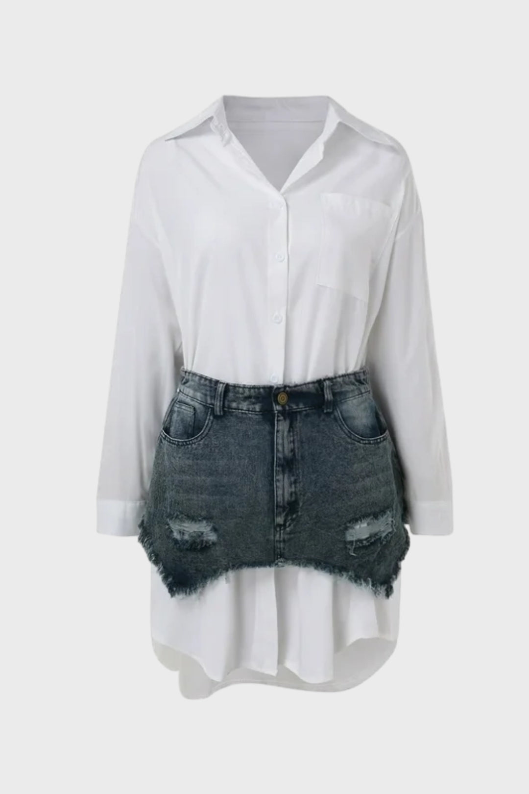 Denim Skirt Set Lavish Daily