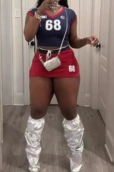 Color-Block Stretch Set Lavish Daily