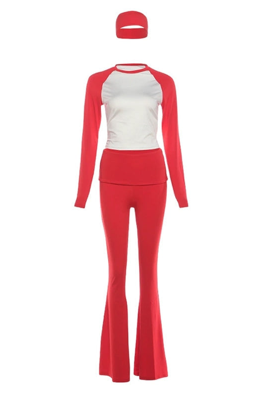 Two Tone Top and Pants Set LavishDaily