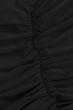 Single Shoulder Mesh Maxi Dress Lavish Daily