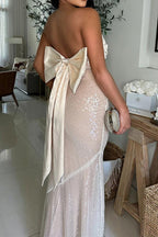 Strapless Sequin Mermaid Dress Lavish Daily