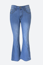 High Waist Skinny Bell-Bottom Jeans Lavish Daily