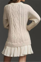 Casual Twist Sweater Mini Dress Lavish Daily