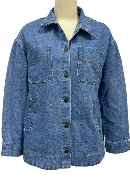 Oversized Boyfriend Fit Denim Jacket Lavish Daily