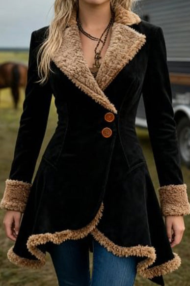 Retro Plush Casual Jacket Lavish Daily