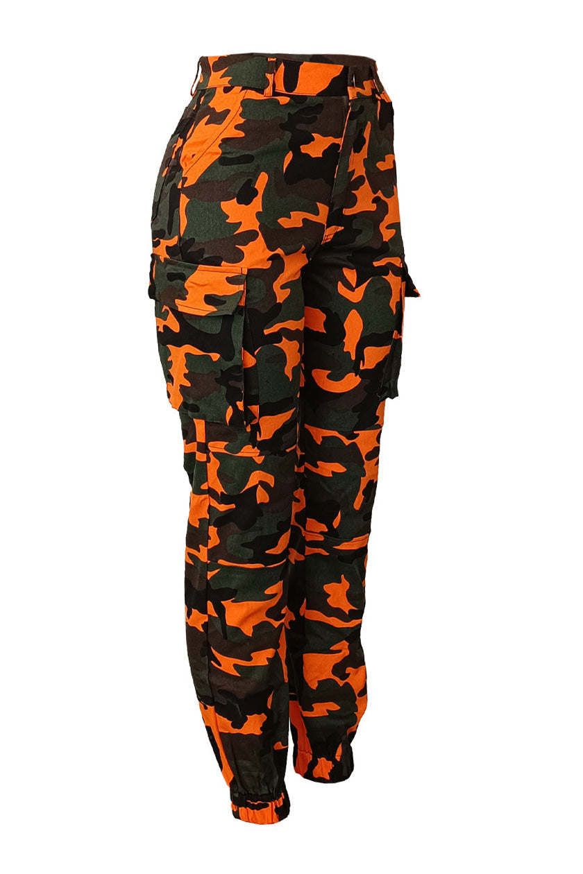 Camouflage Cargo Pants - Slim Fit Lavish Daily