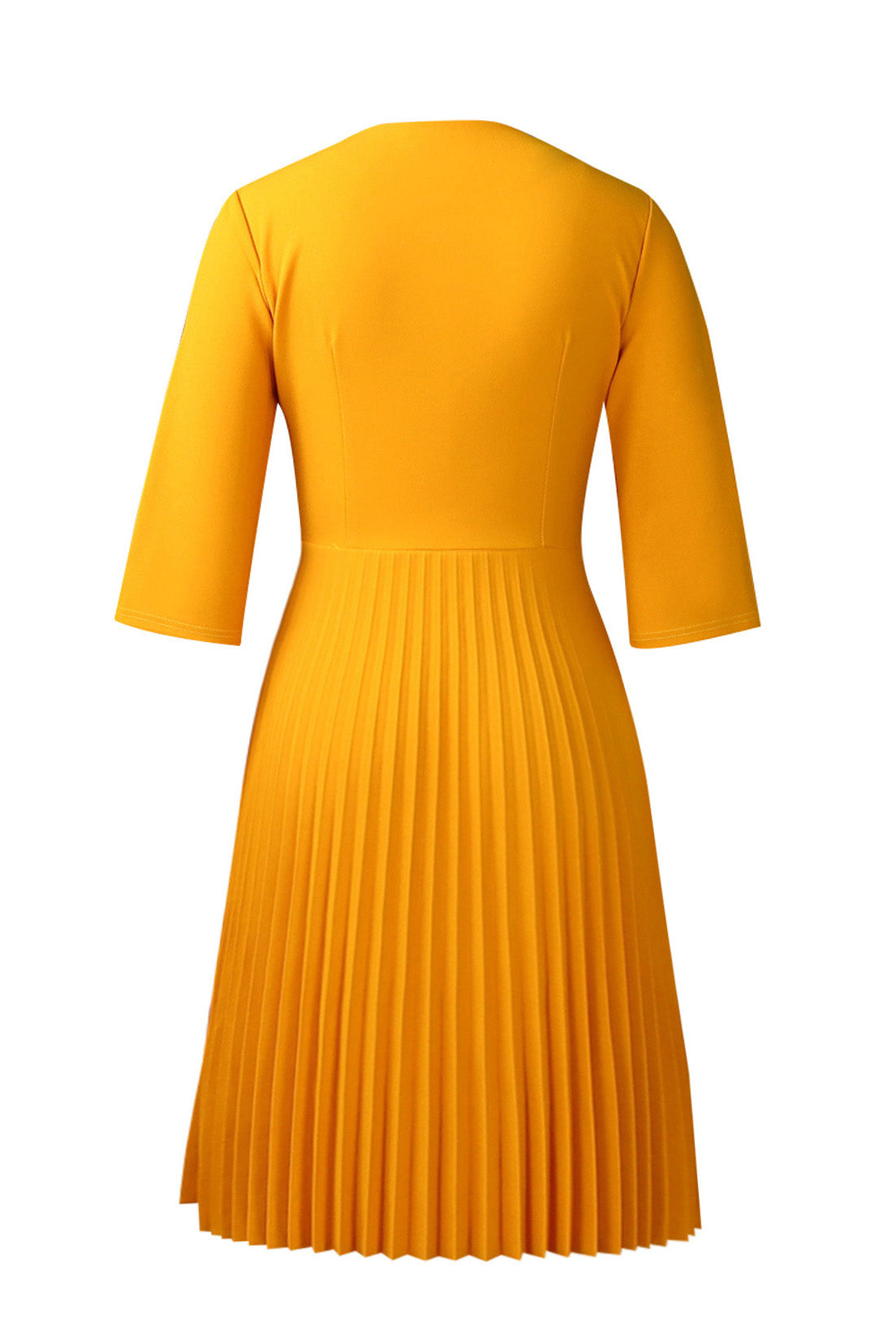 Elegant Pleated Midi Dress Lavish Daily