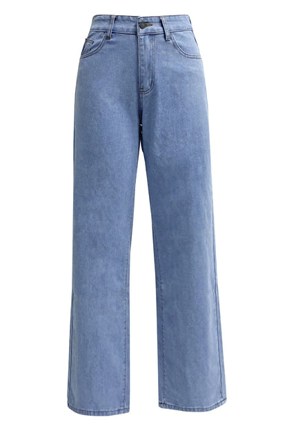 Straight Leg Long Jeans Lavish Daily