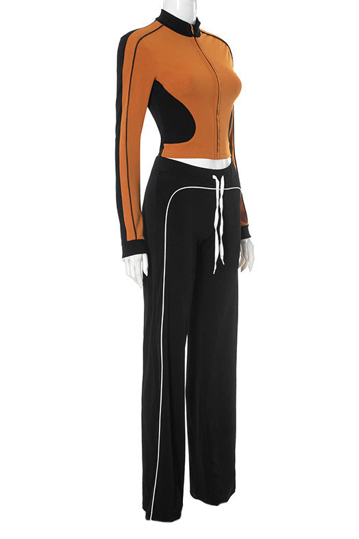 Stand Collar Slim Fit Sport Shorts Set Lavish Daily