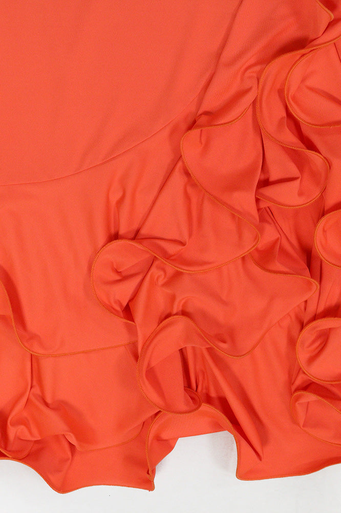 Deep V-Neck Solid Tie Dress with Loose Sleeves Lavish Daily