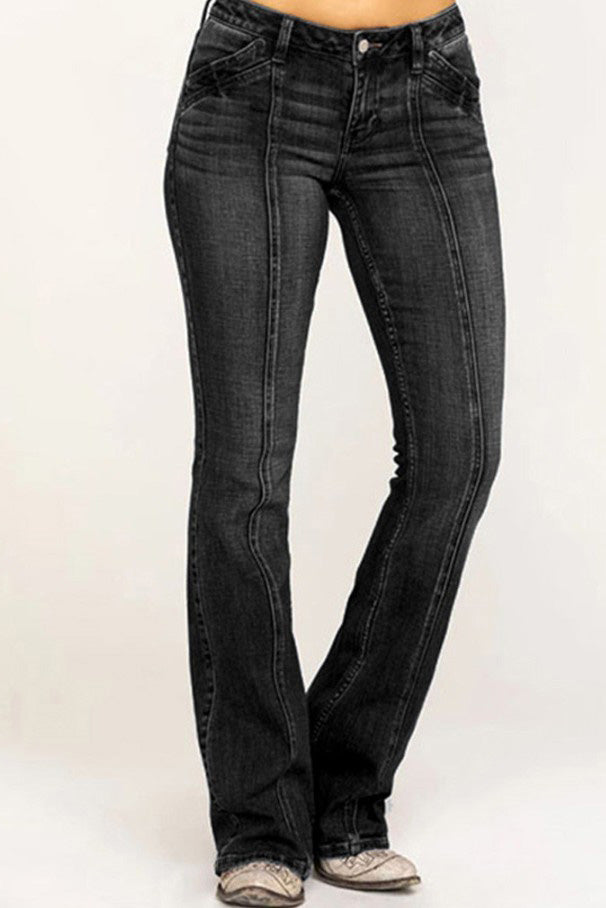 Low-Rise Bootcut Jeans Lavish Daily