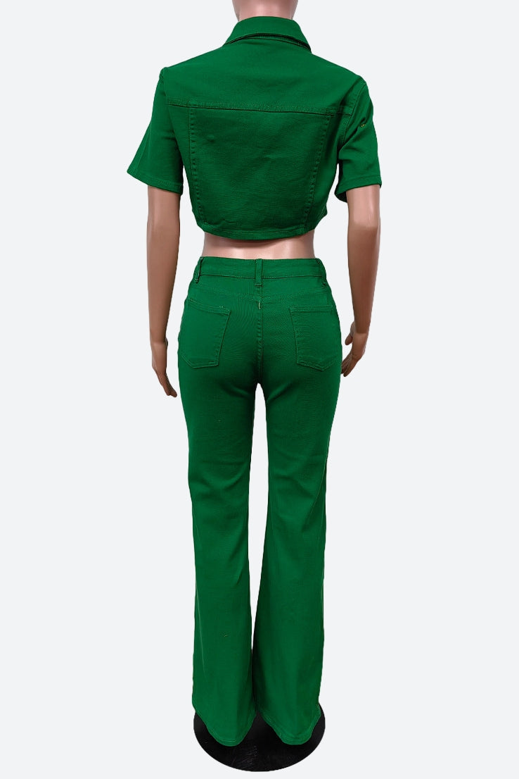 Denim Two Piece Set Lavish Daily