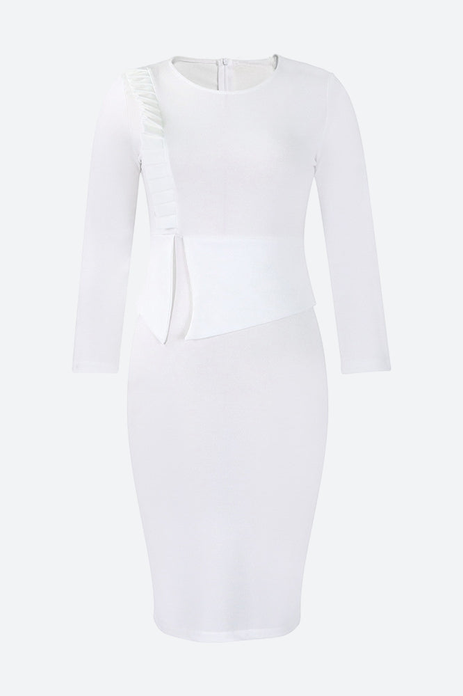 Casual Elegant Solid Versatile Dress Lavish Daily