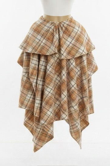Layered Asymmetrical Handkerchief Skirt Lavish Daily