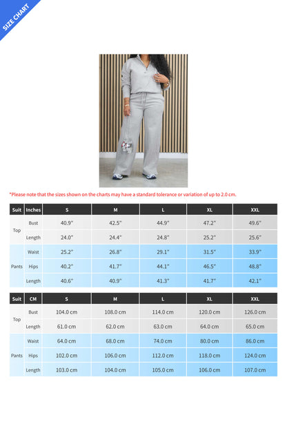 Fleece Lined Loose Fit Two-Piece Tracksuit Lavish Daily