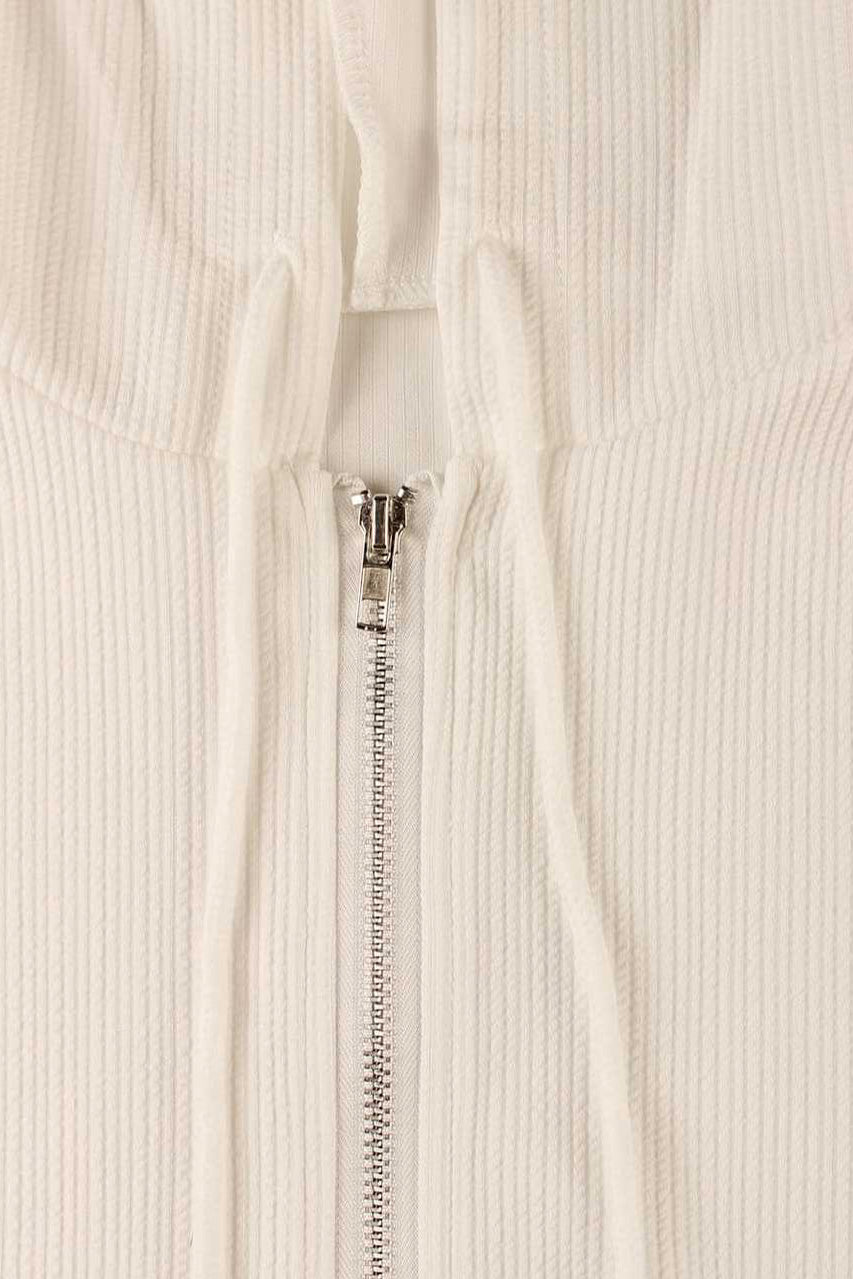 Solid Color Short Zip Hoodie & Shorts Set Lavish Daily